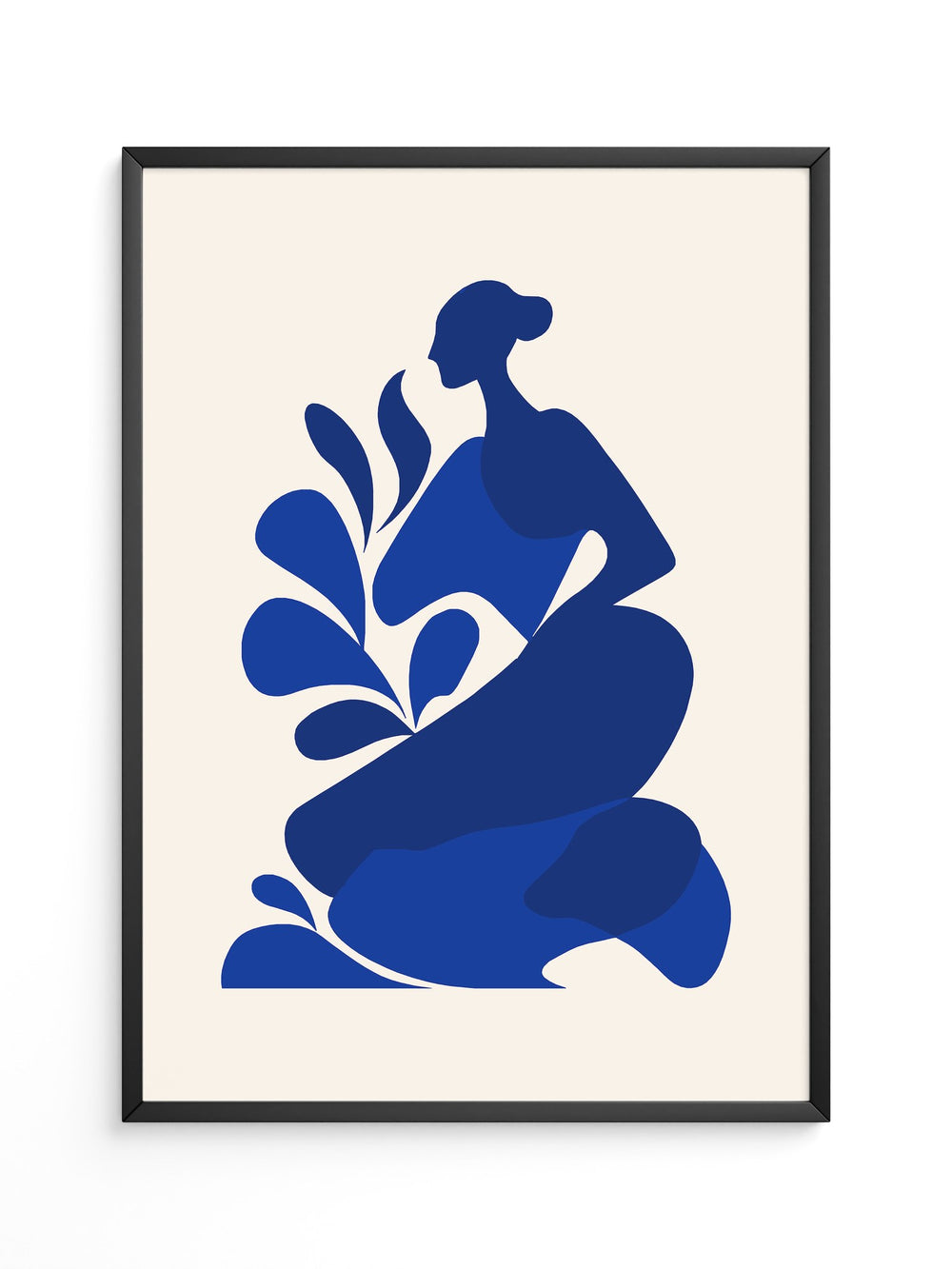 Frauenfigur Blau Silhouette