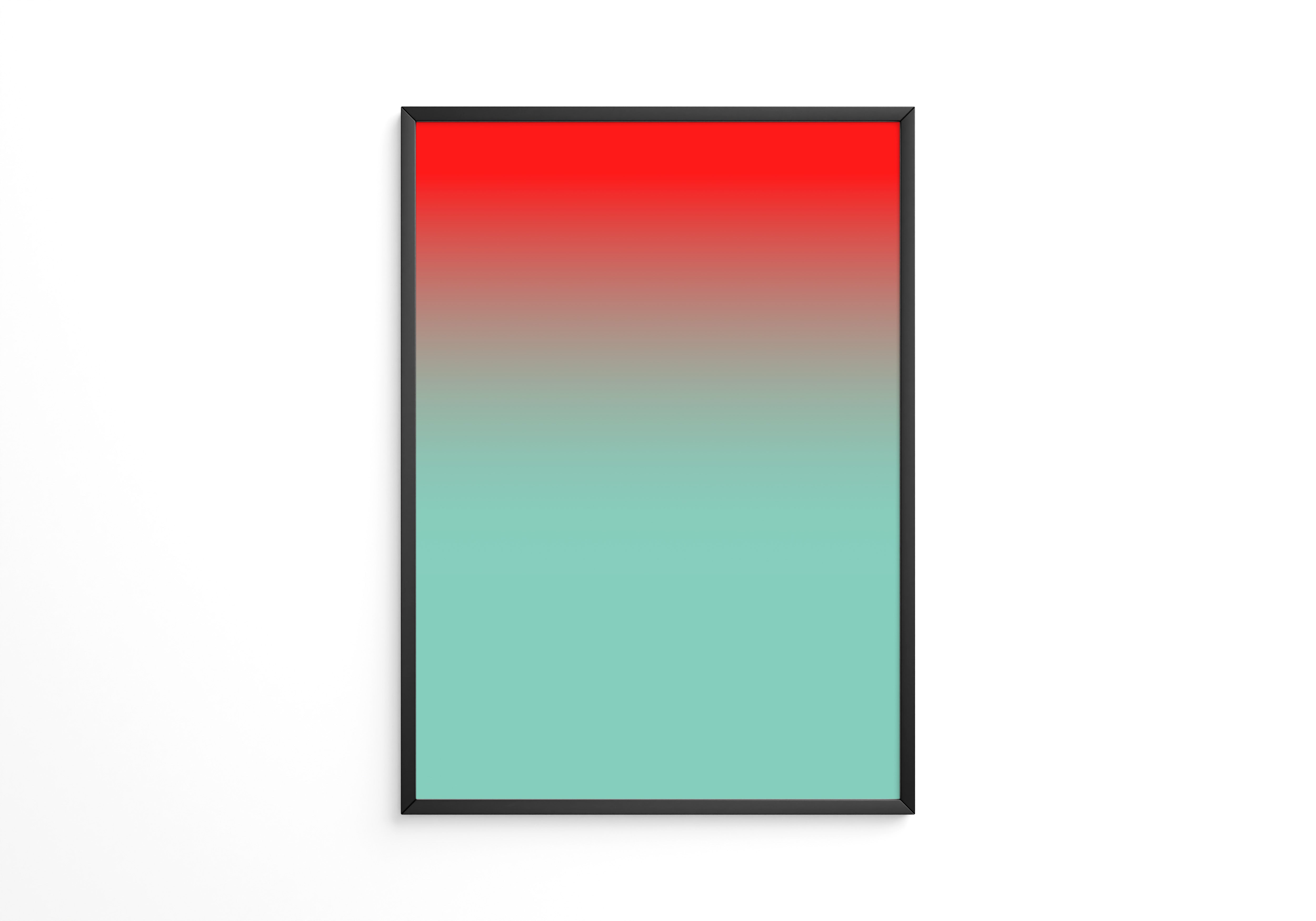 Farbverlauf Rot-Türkis Pastell