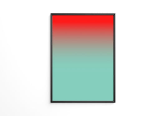 Farbverlauf Rot-Türkis Pastell