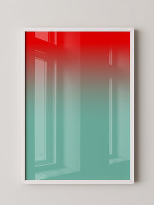 Farbverlauf Rot-Türkis Pastell