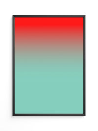 Farbverlauf Rot-Türkis Pastell