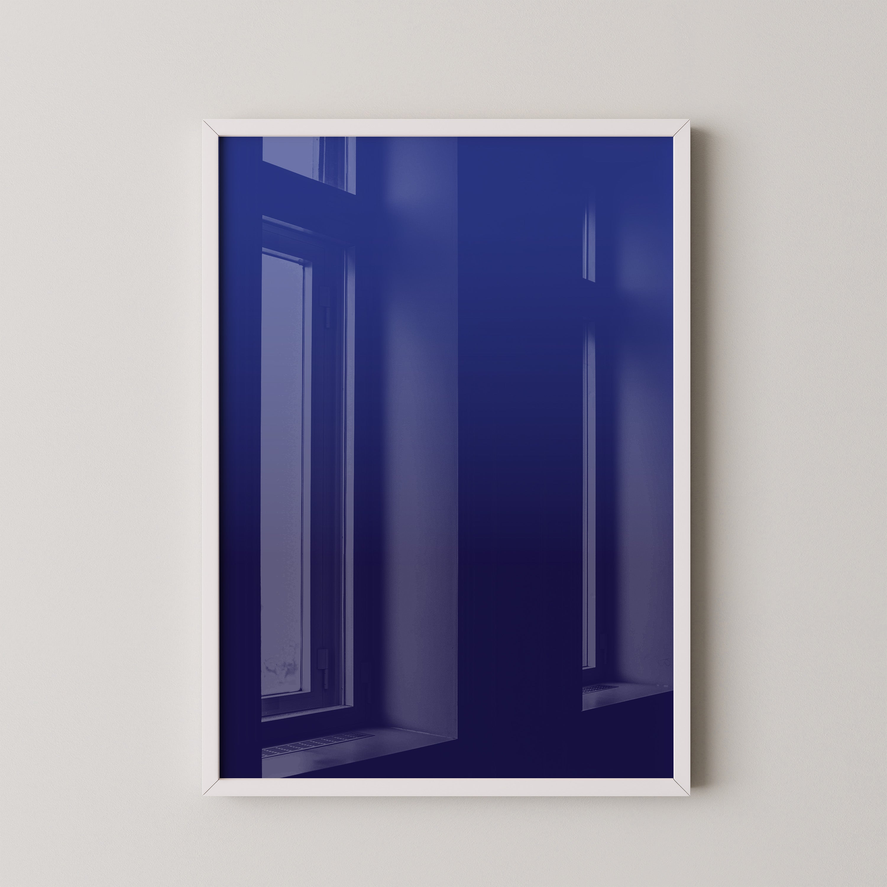 Blauer Farbverlauf minimalistisch