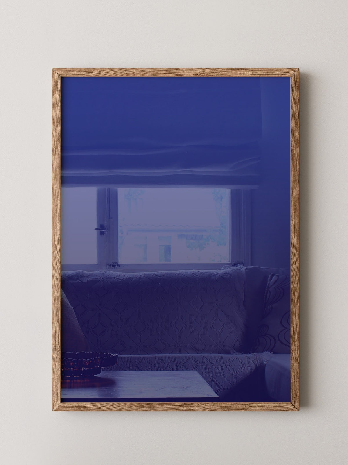 Blauer Farbverlauf minimalistisch