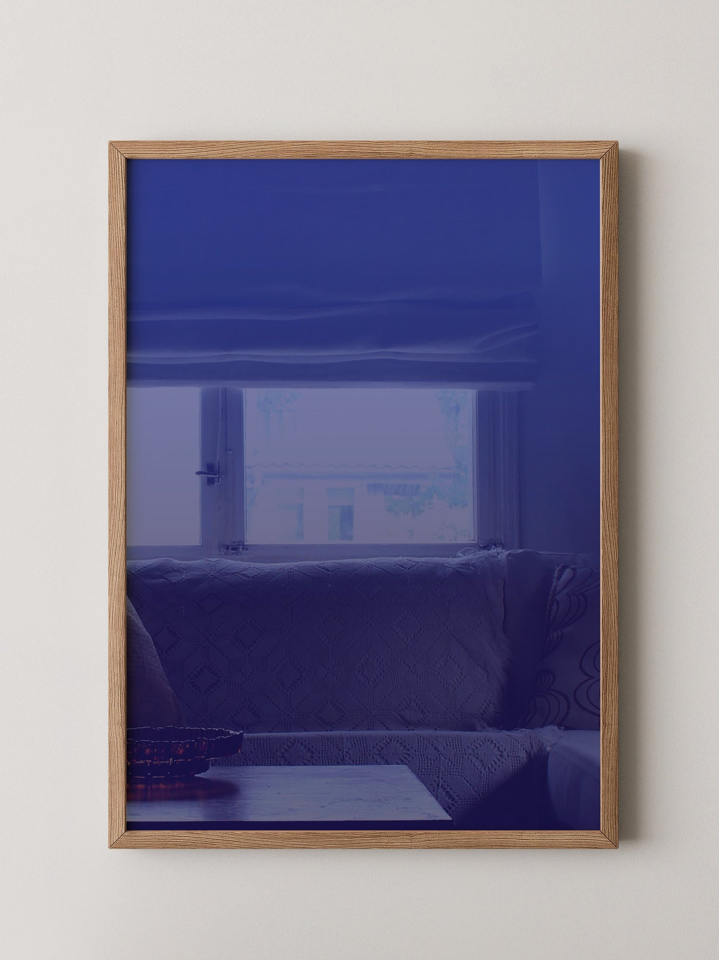 Blauer Farbverlauf minimalistisch