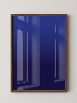 Blauer Farbverlauf minimalistisch