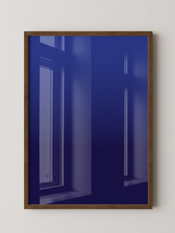 Blauer Farbverlauf minimalistisch