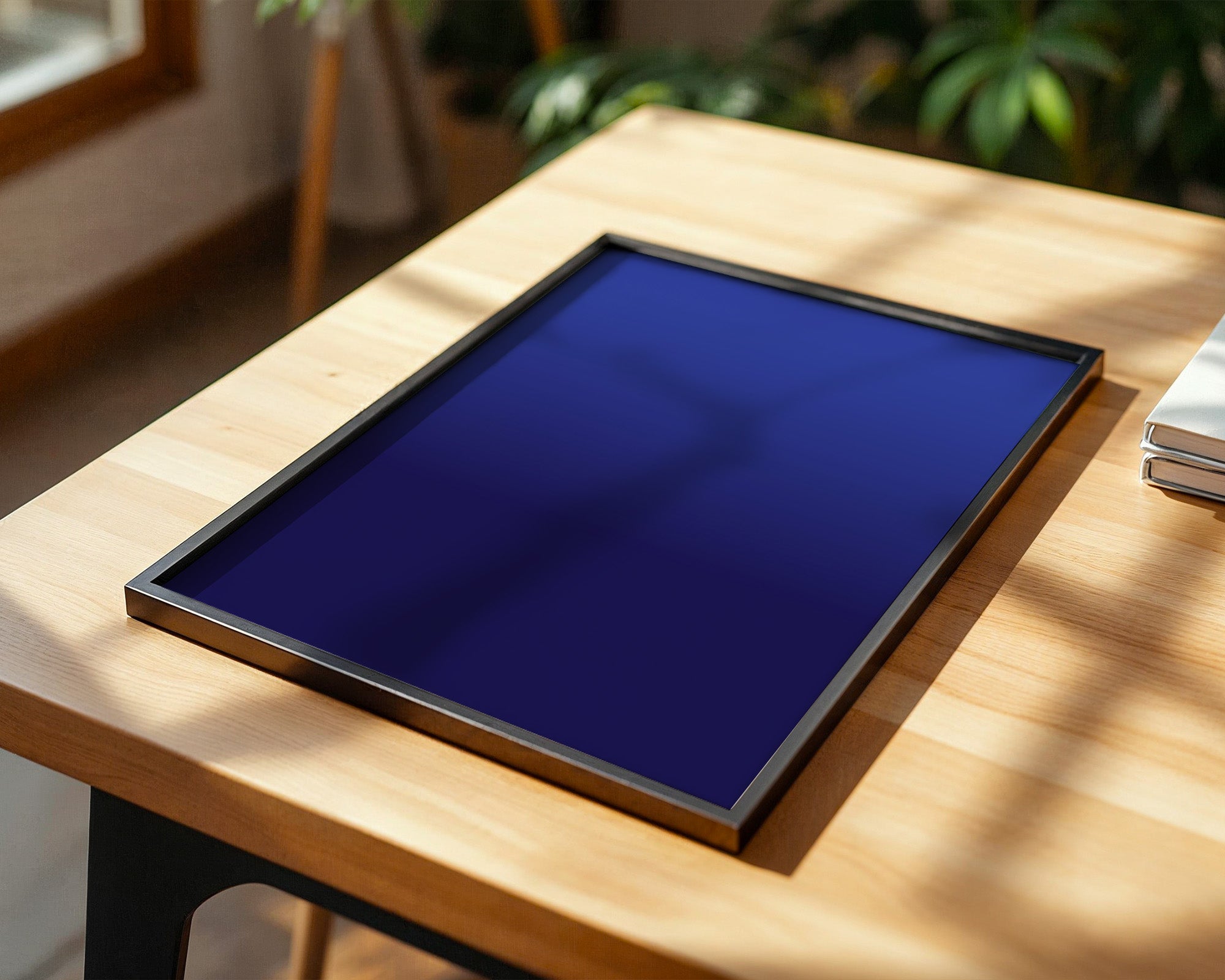 Blauer Farbverlauf minimalistisch