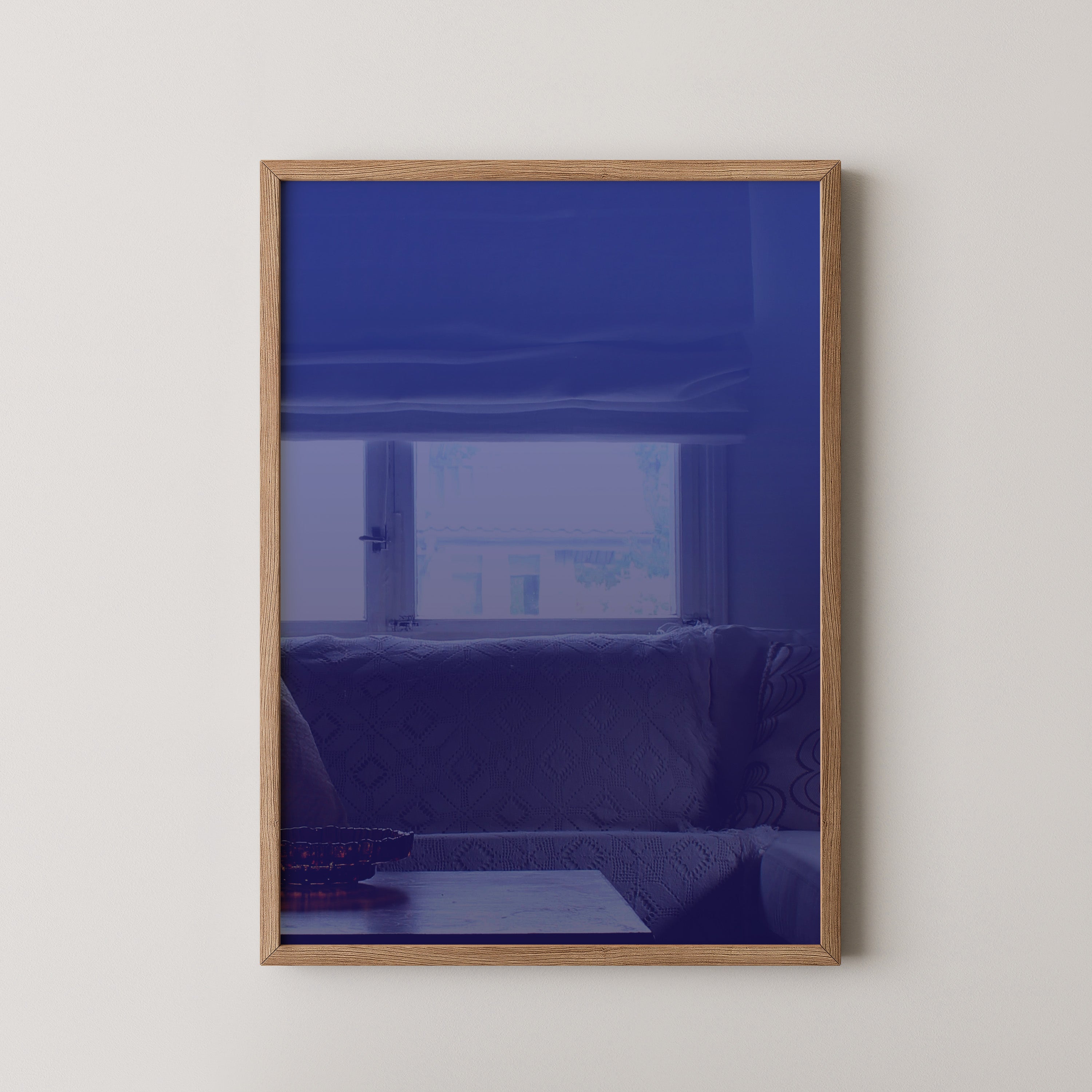 Blauer Farbverlauf minimalistisch