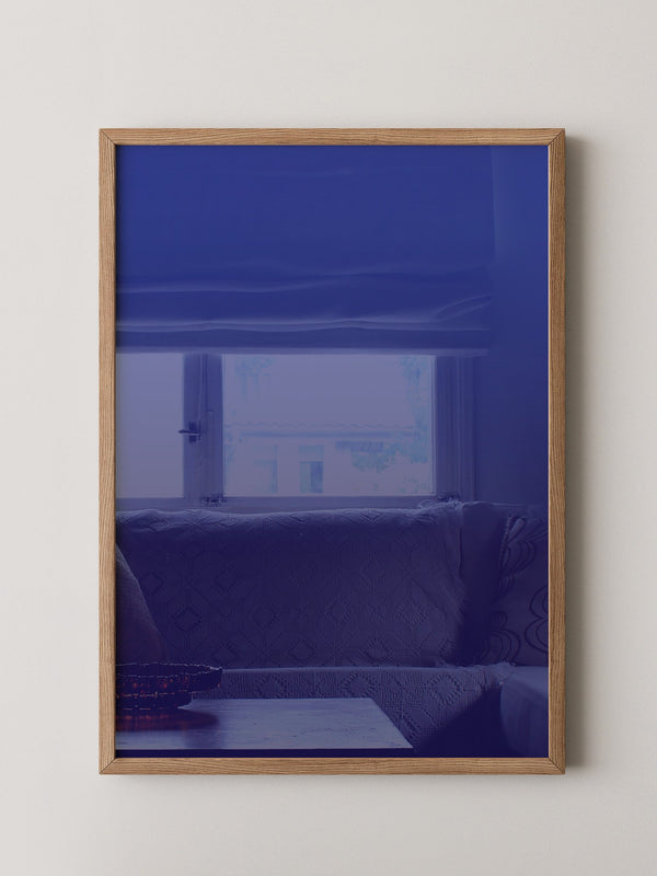 Blauer Farbverlauf minimalistisch