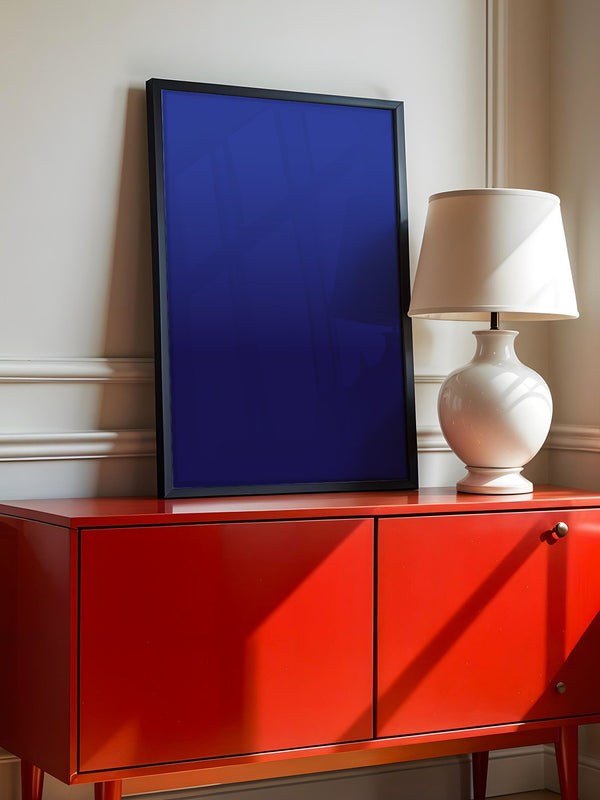 Blauer Farbverlauf minimalistisch
