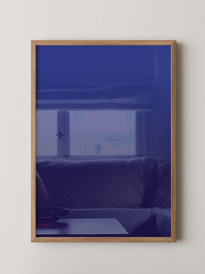 Blauer Farbverlauf minimalistisch