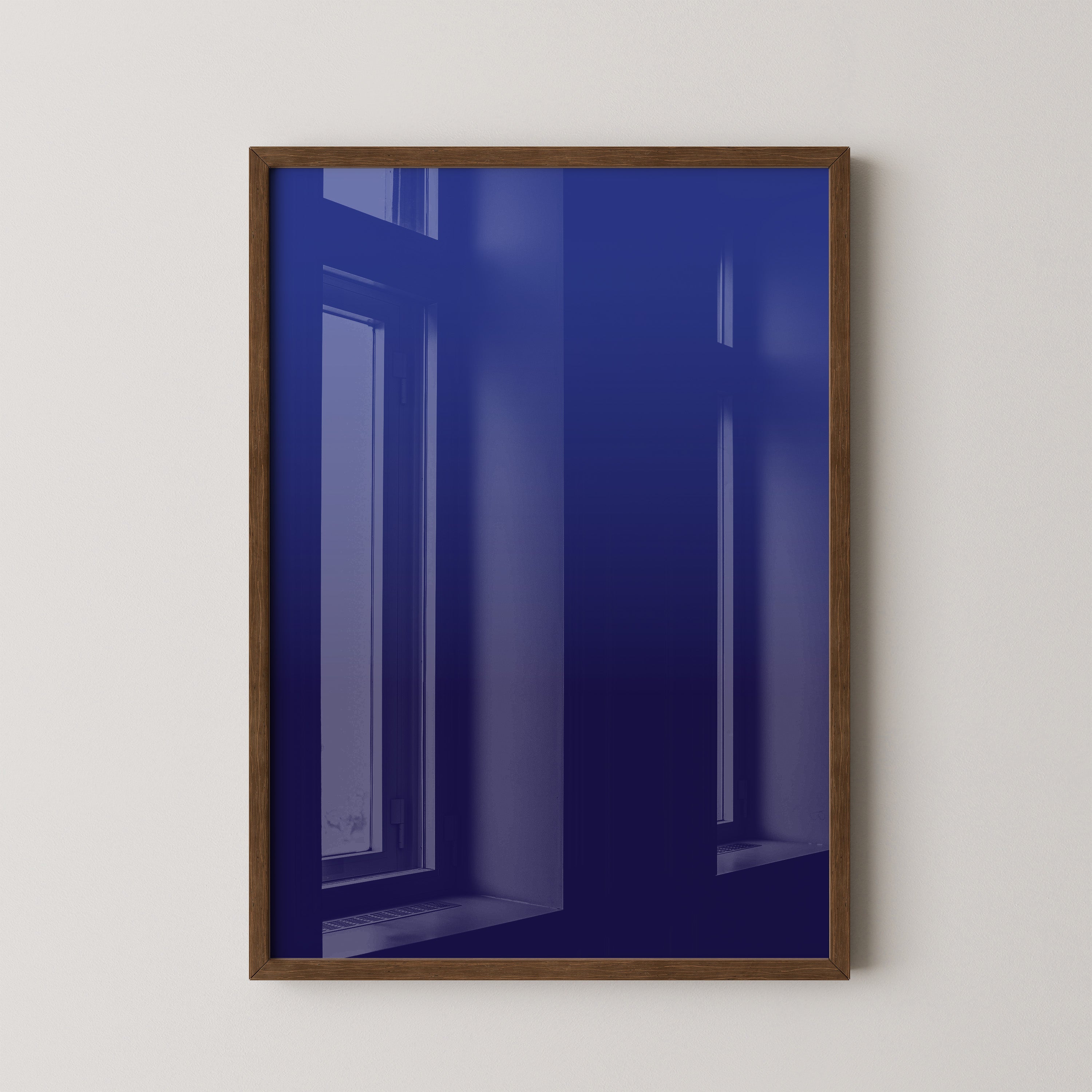 Blauer Farbverlauf minimalistisch