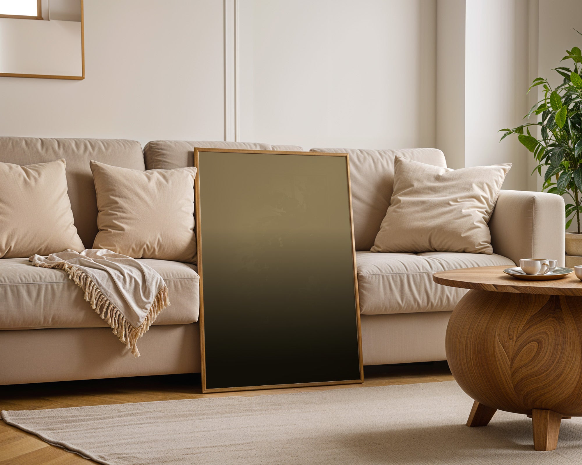 Brauner Farbverlauf minimalistisch