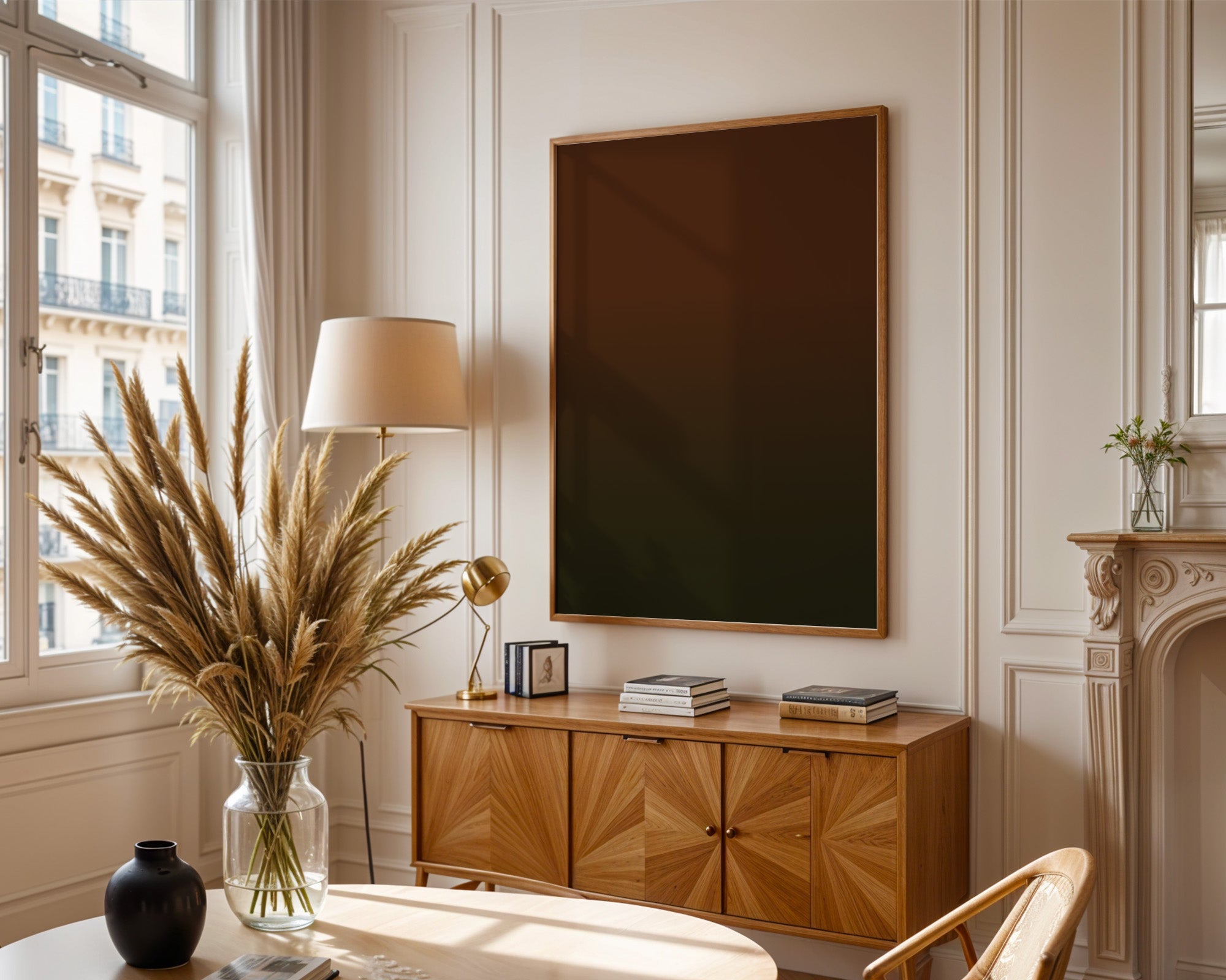 Brauner Farbverlauf minimalistisch