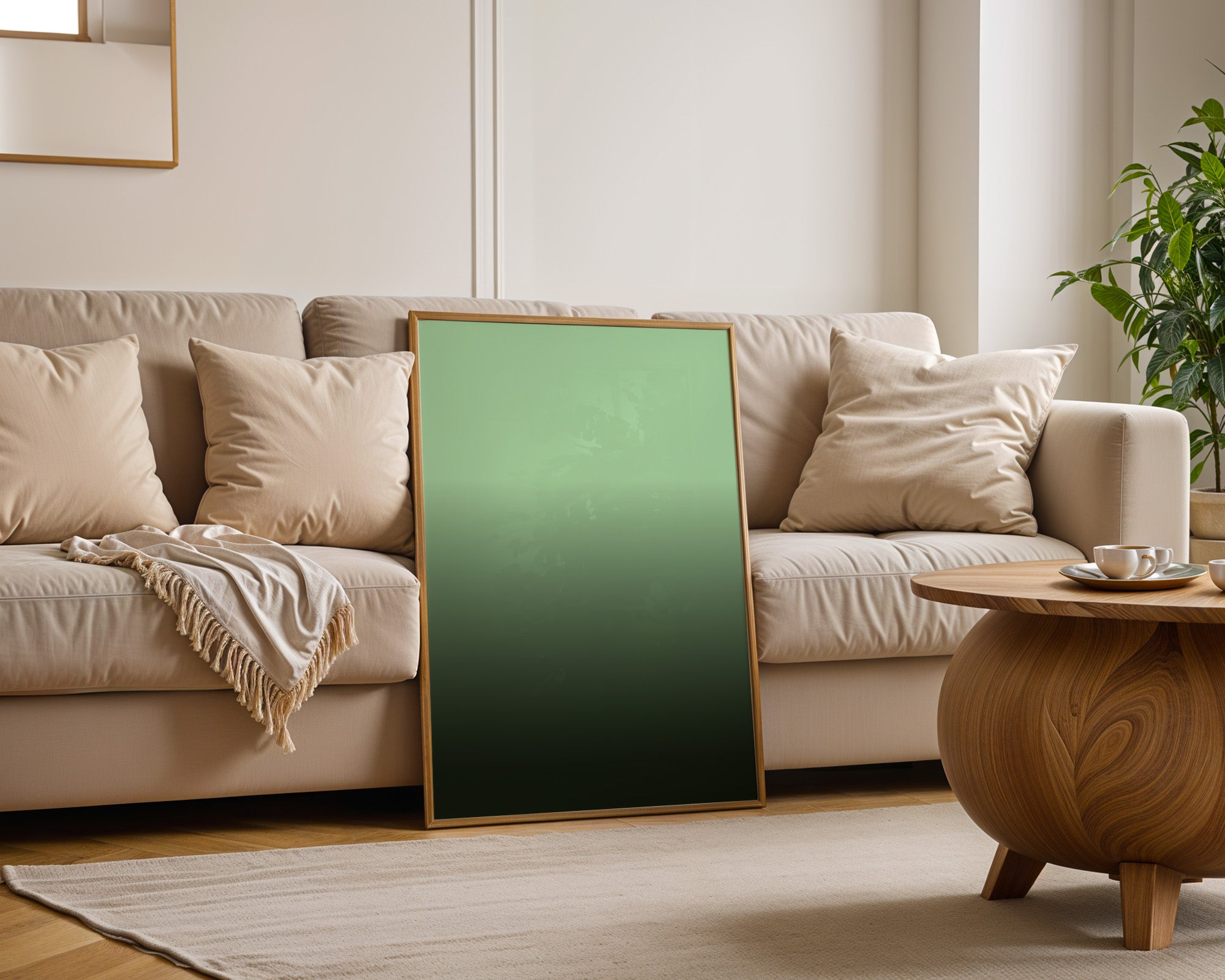 Grüner Farbverlauf sanft