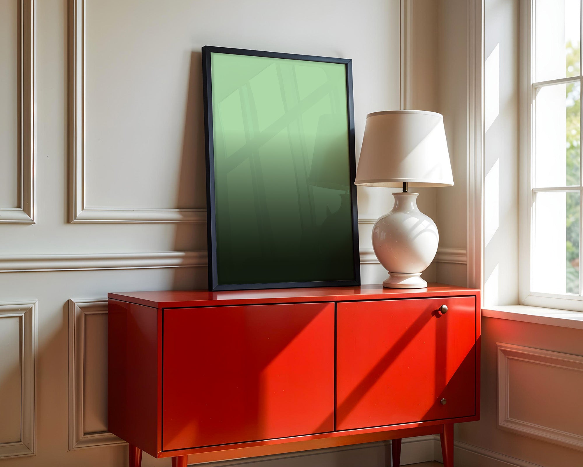 Grüner Farbverlauf sanft