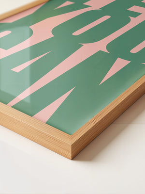 YES YOU CAN Typografie Grün