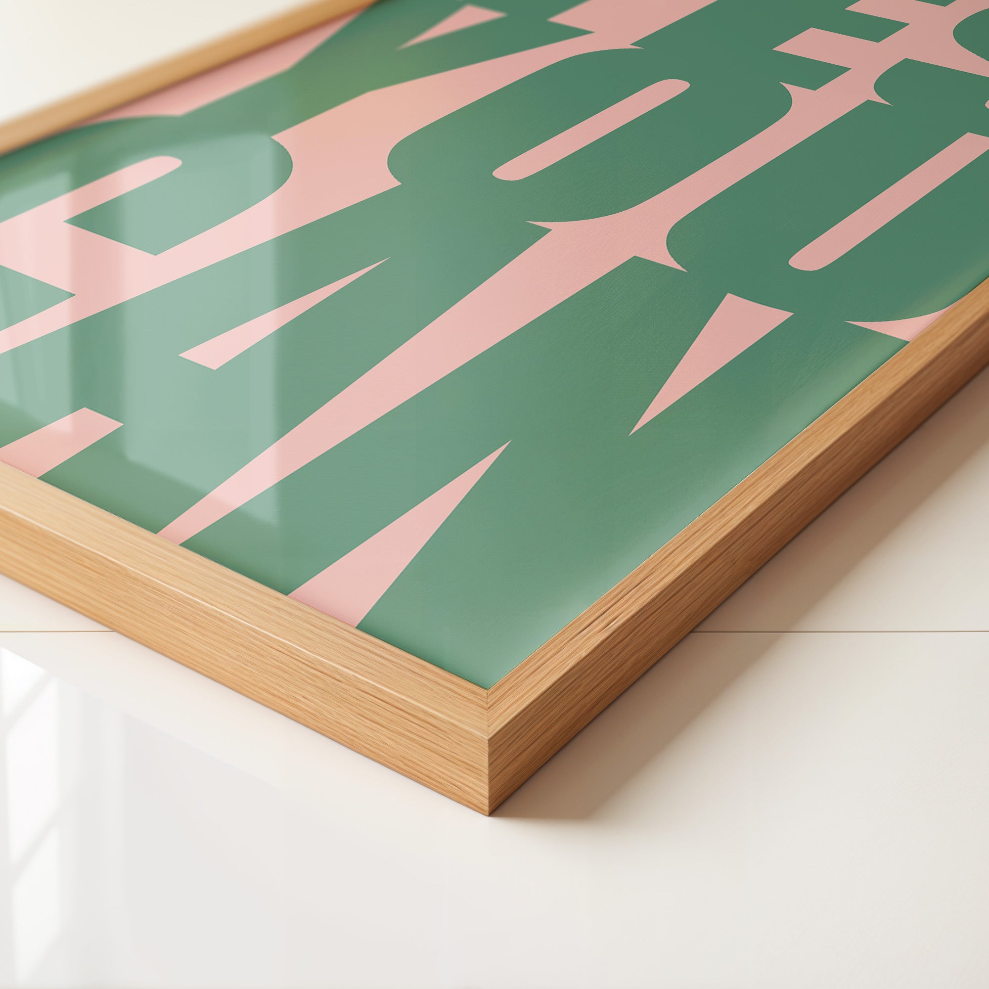 YES YOU CAN Typografie Grün