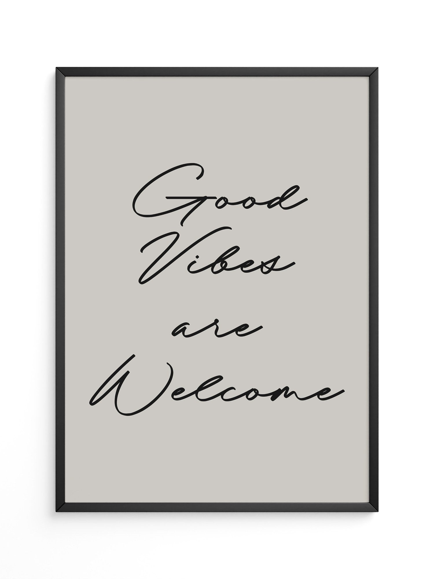 Schriftzug Good Vibes modern