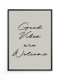 Schriftzug Good Vibes modern