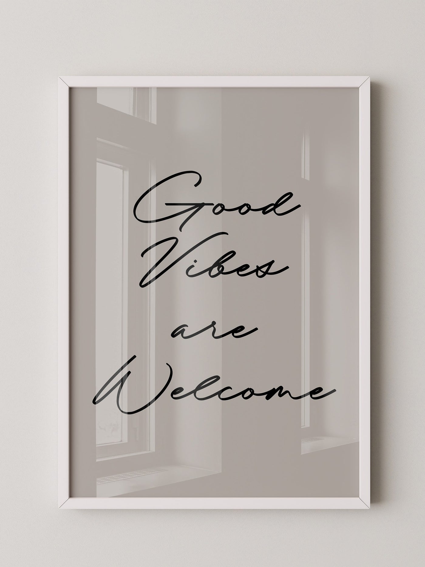 Schriftzug Good Vibes modern