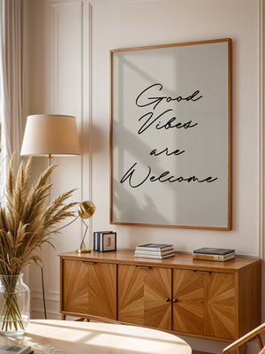 Schriftzug Good Vibes modern