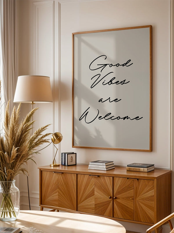 Schriftzug Good Vibes modern