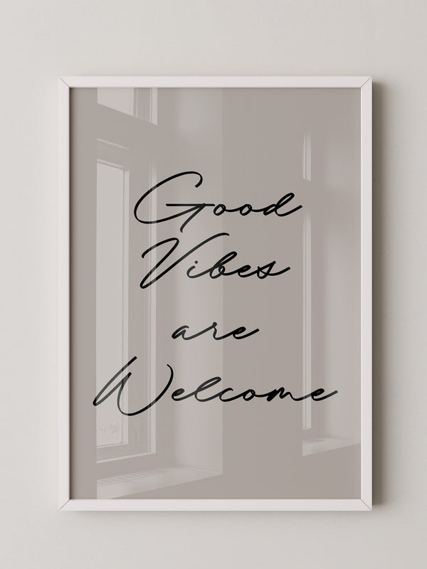 Schriftzug Good Vibes modern