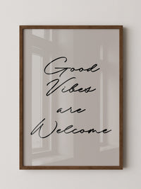 Schriftzug Good Vibes modern