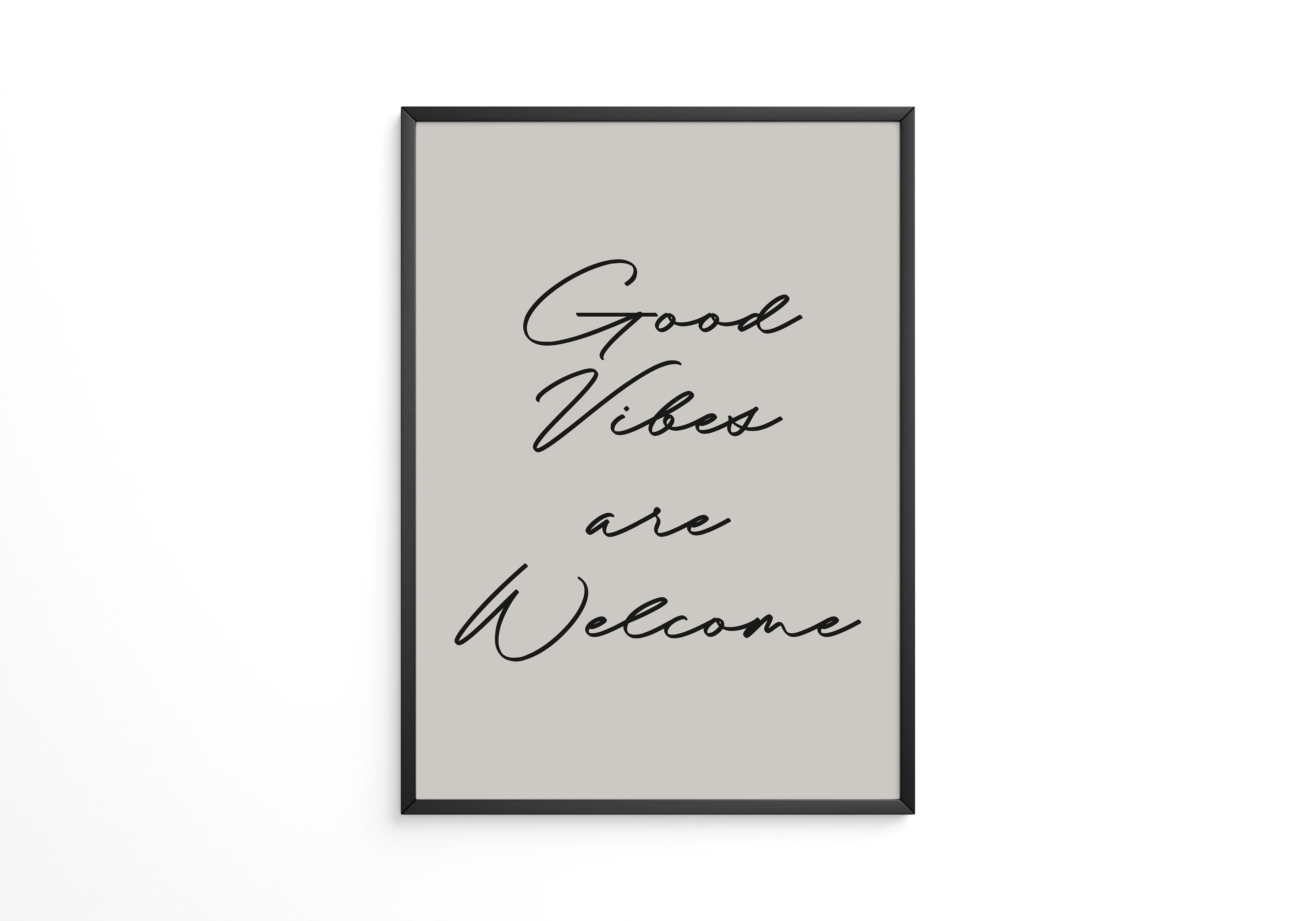 Schriftzug Good Vibes modern