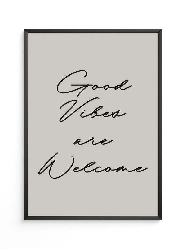 Schriftzug Good Vibes modern
