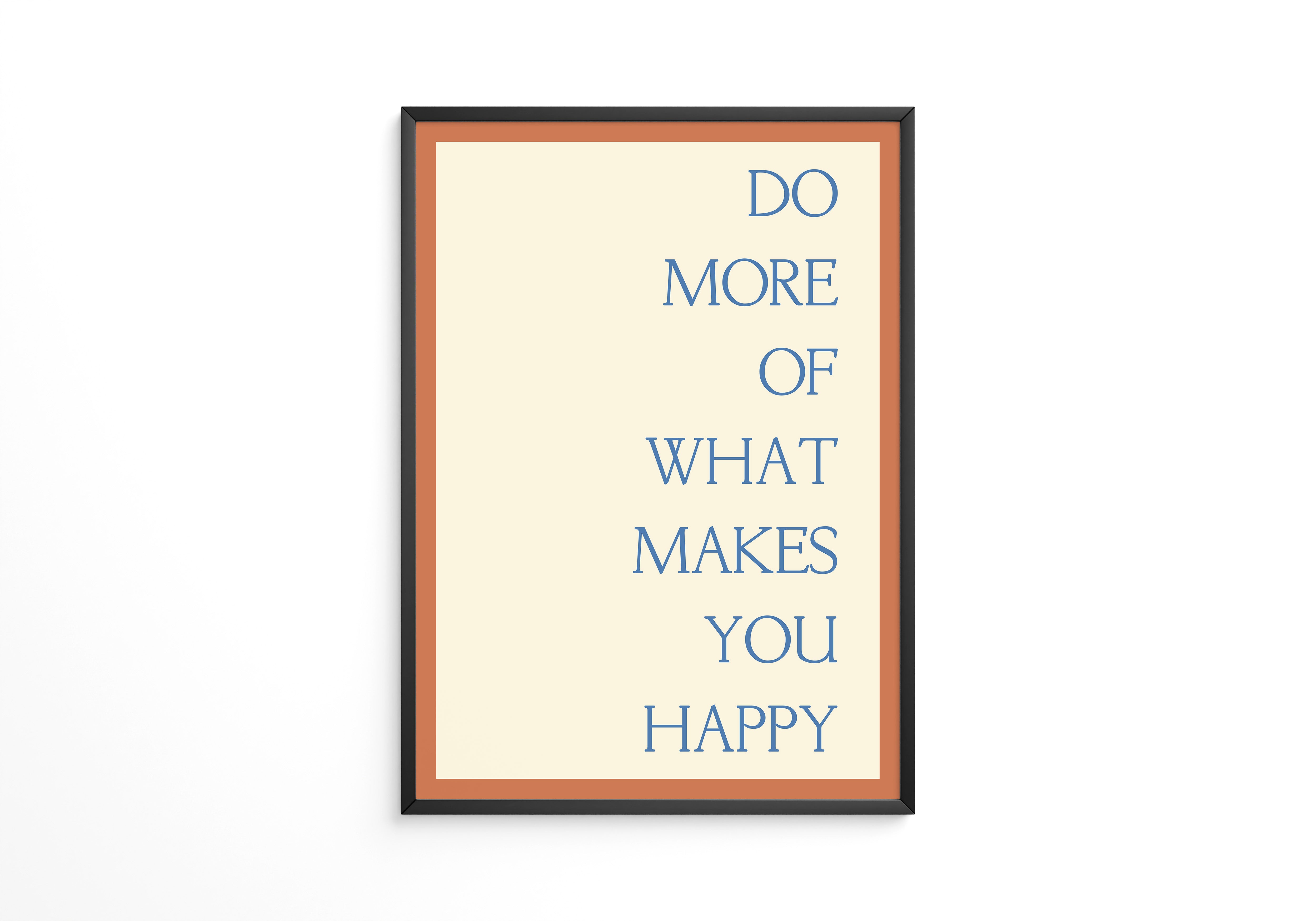 Motivationsspruch Retro Typografie