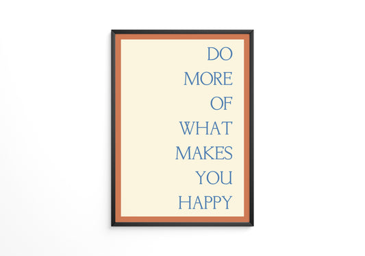 Motivationsspruch Retro Typografie