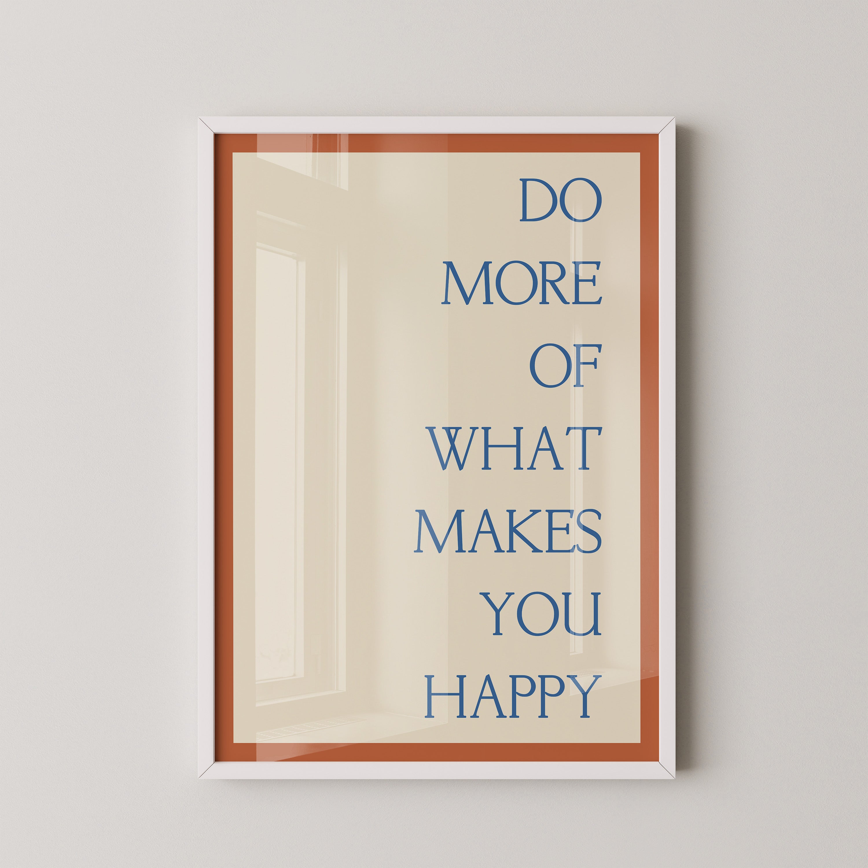 Motivationsspruch Retro Typografie