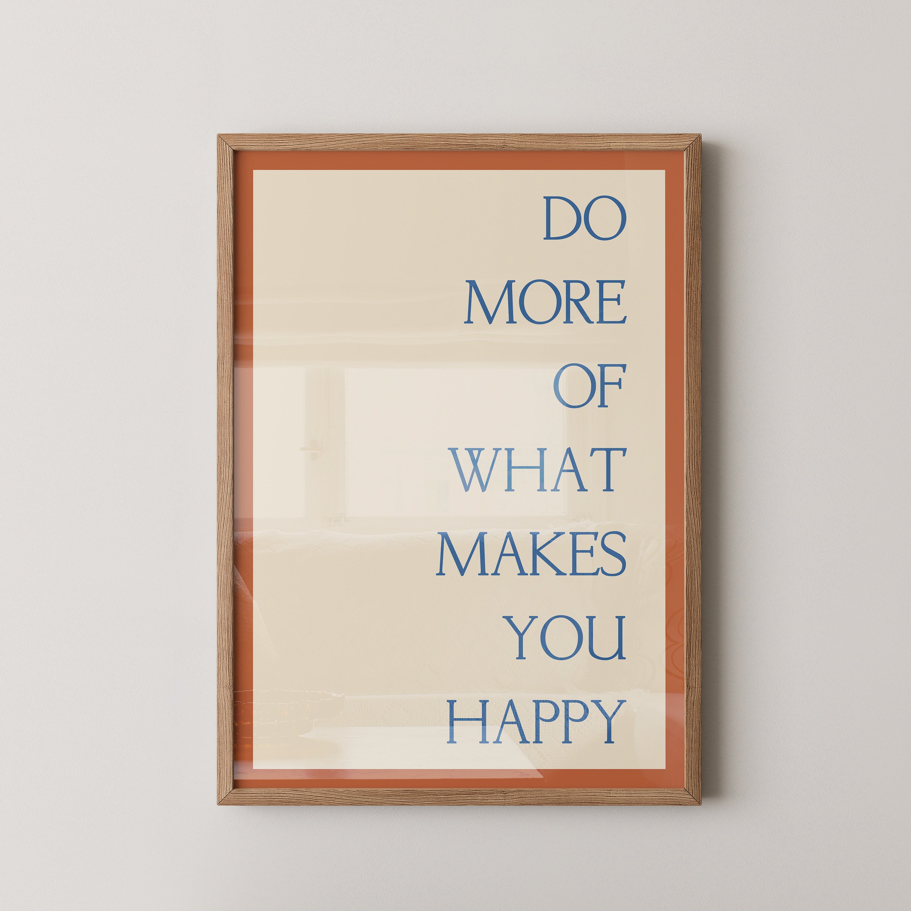 Motivationsspruch Retro Typografie