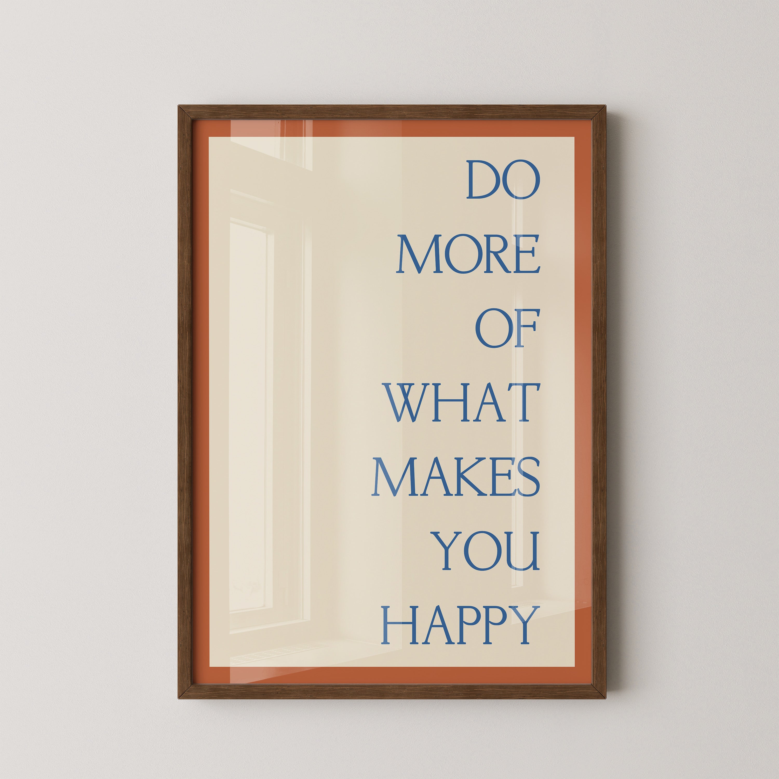 Motivationsspruch Retro Typografie