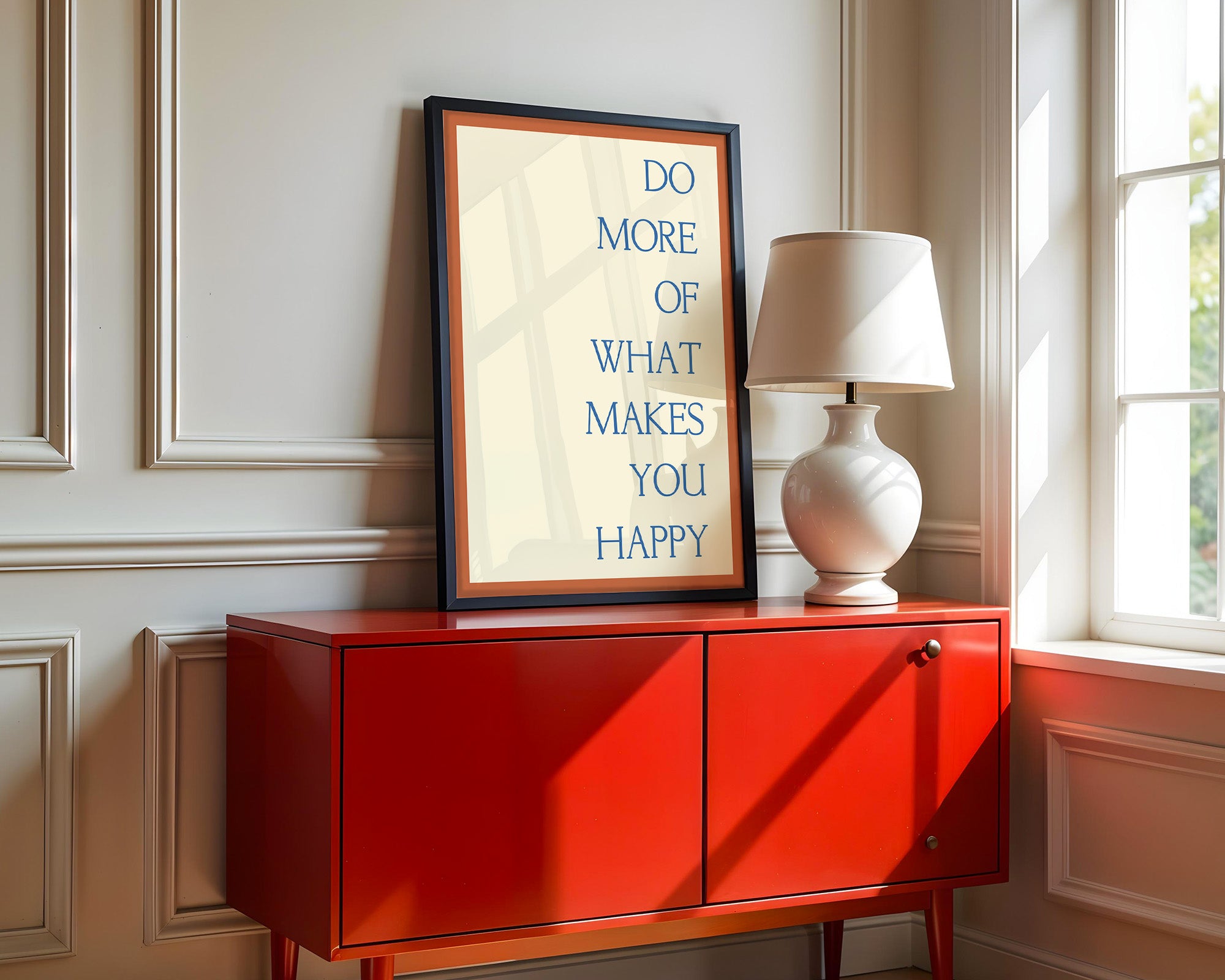 Motivationsspruch Retro Typografie