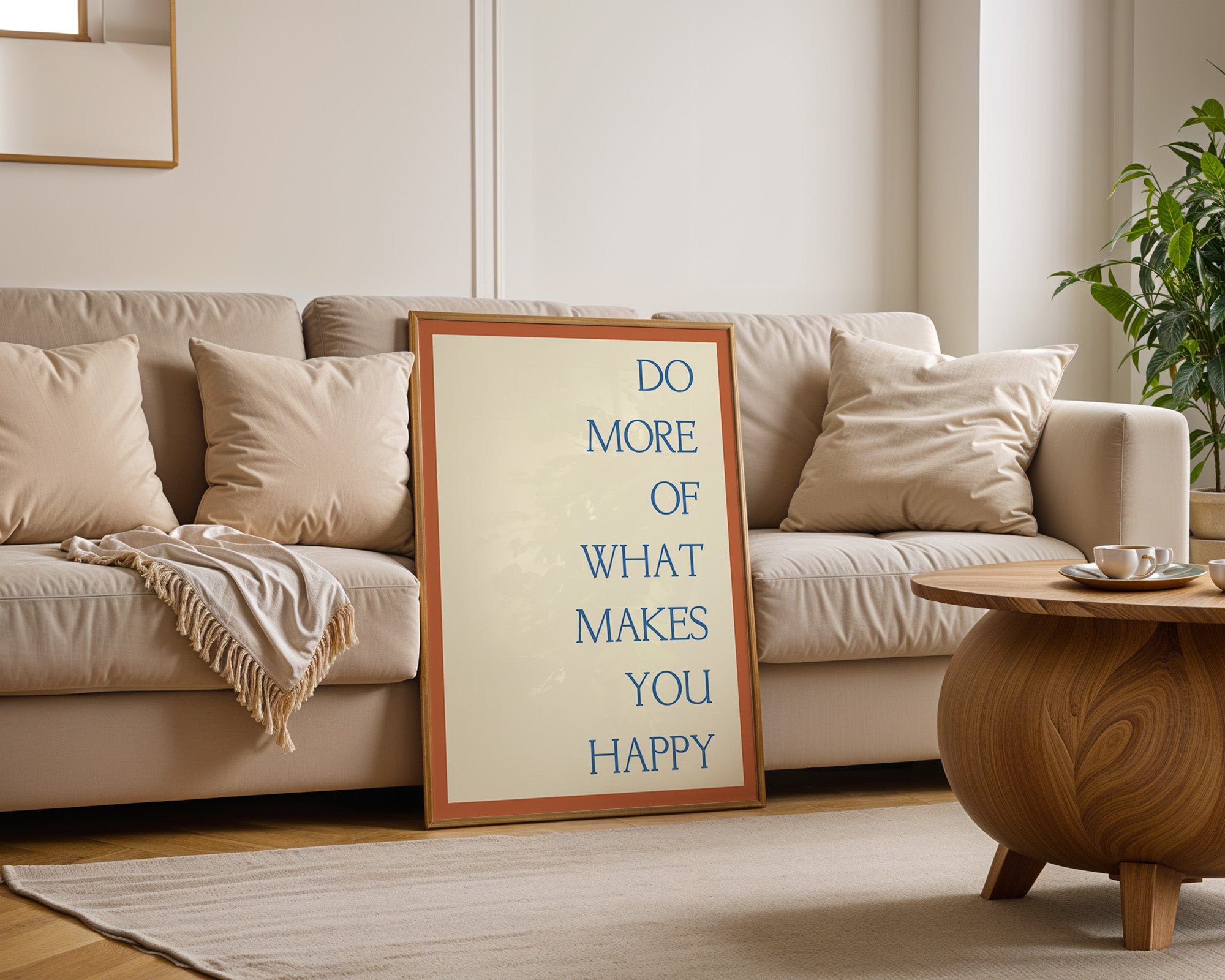 Motivationsspruch Retro Typografie