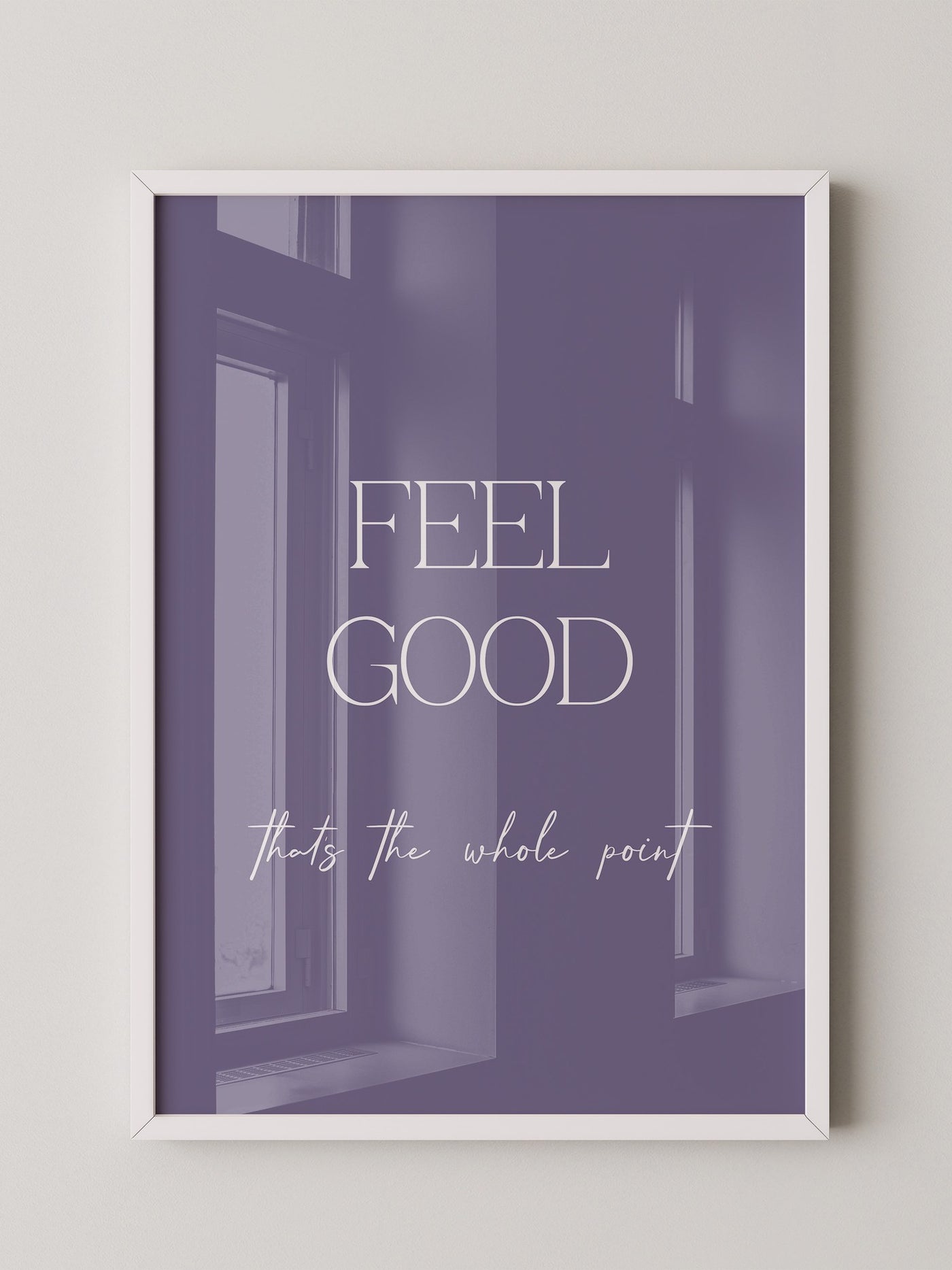 Feel Good Botschaft Lila