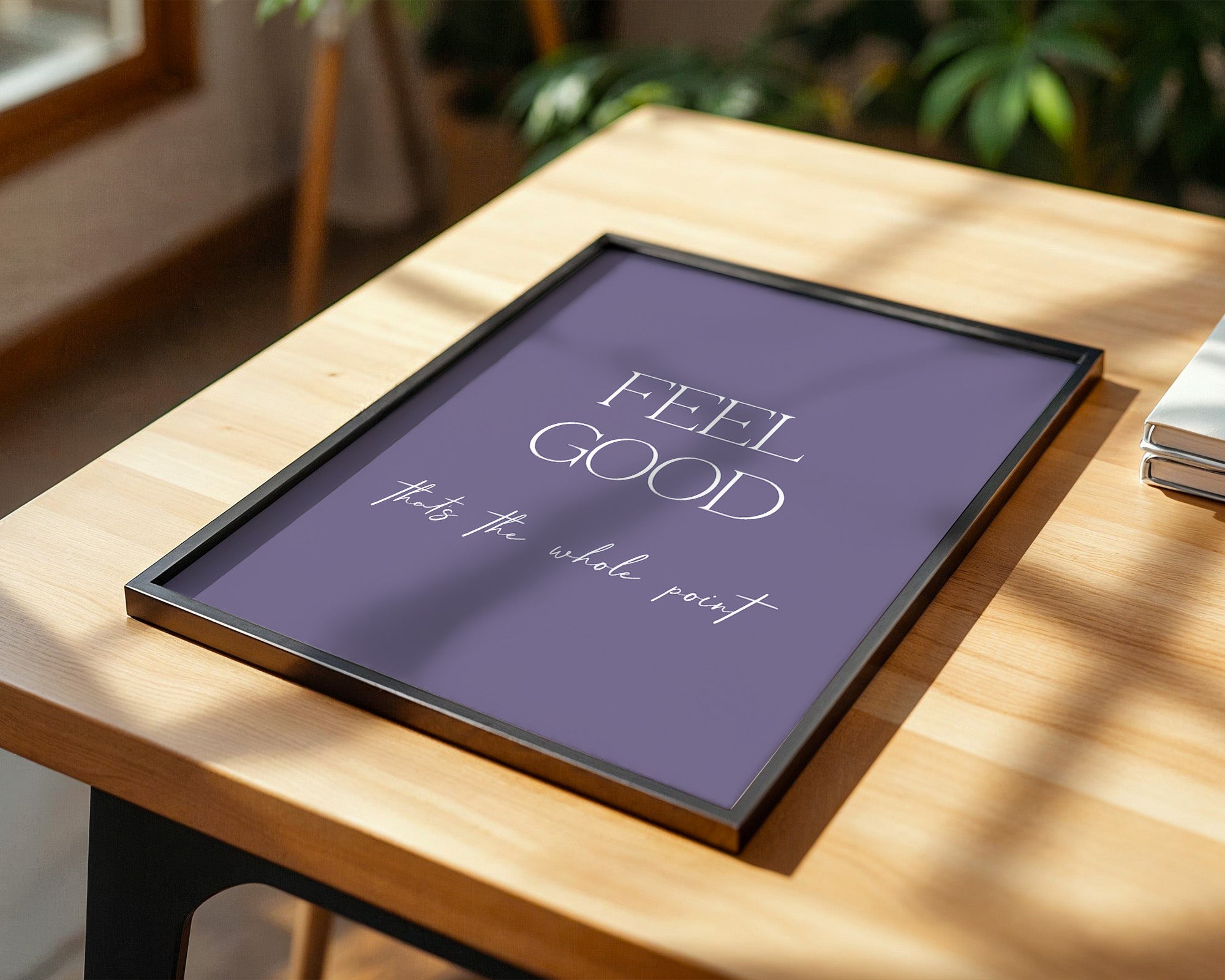 Feel Good Botschaft Lila