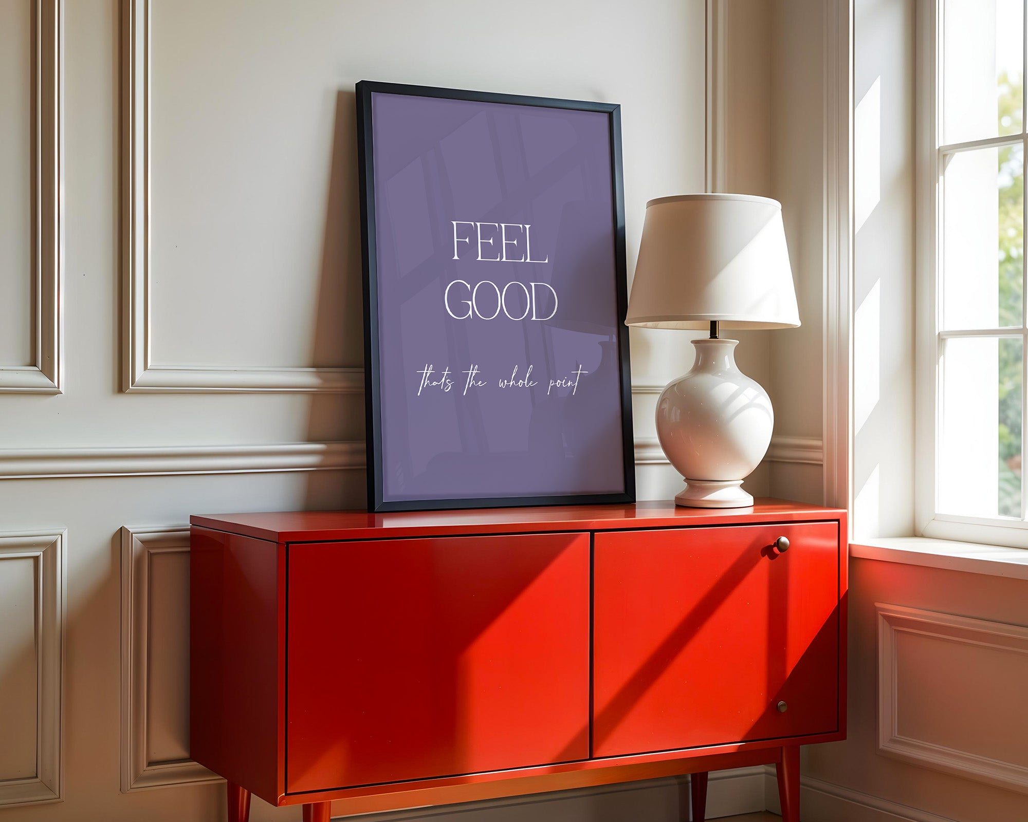 Feel Good Botschaft Lila