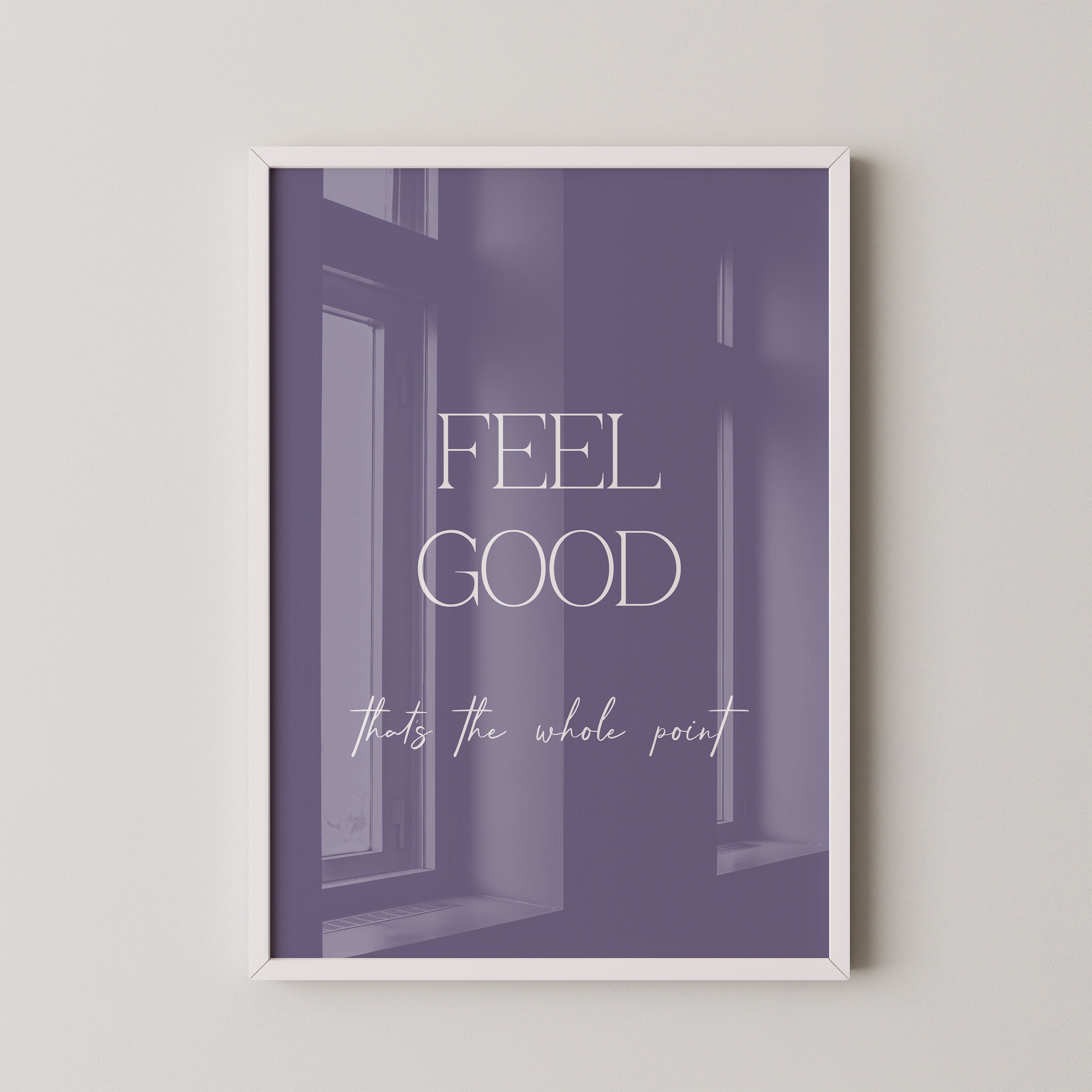 Feel Good Botschaft Lila