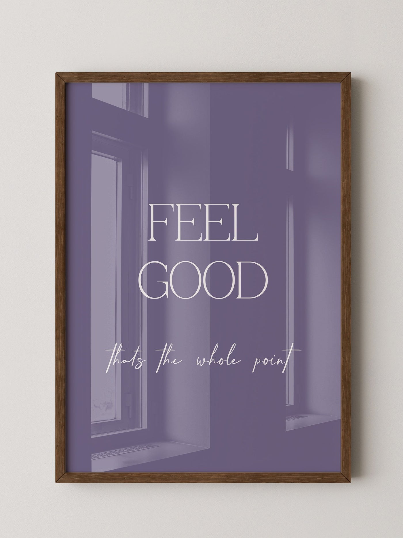 Feel Good Botschaft Lila
