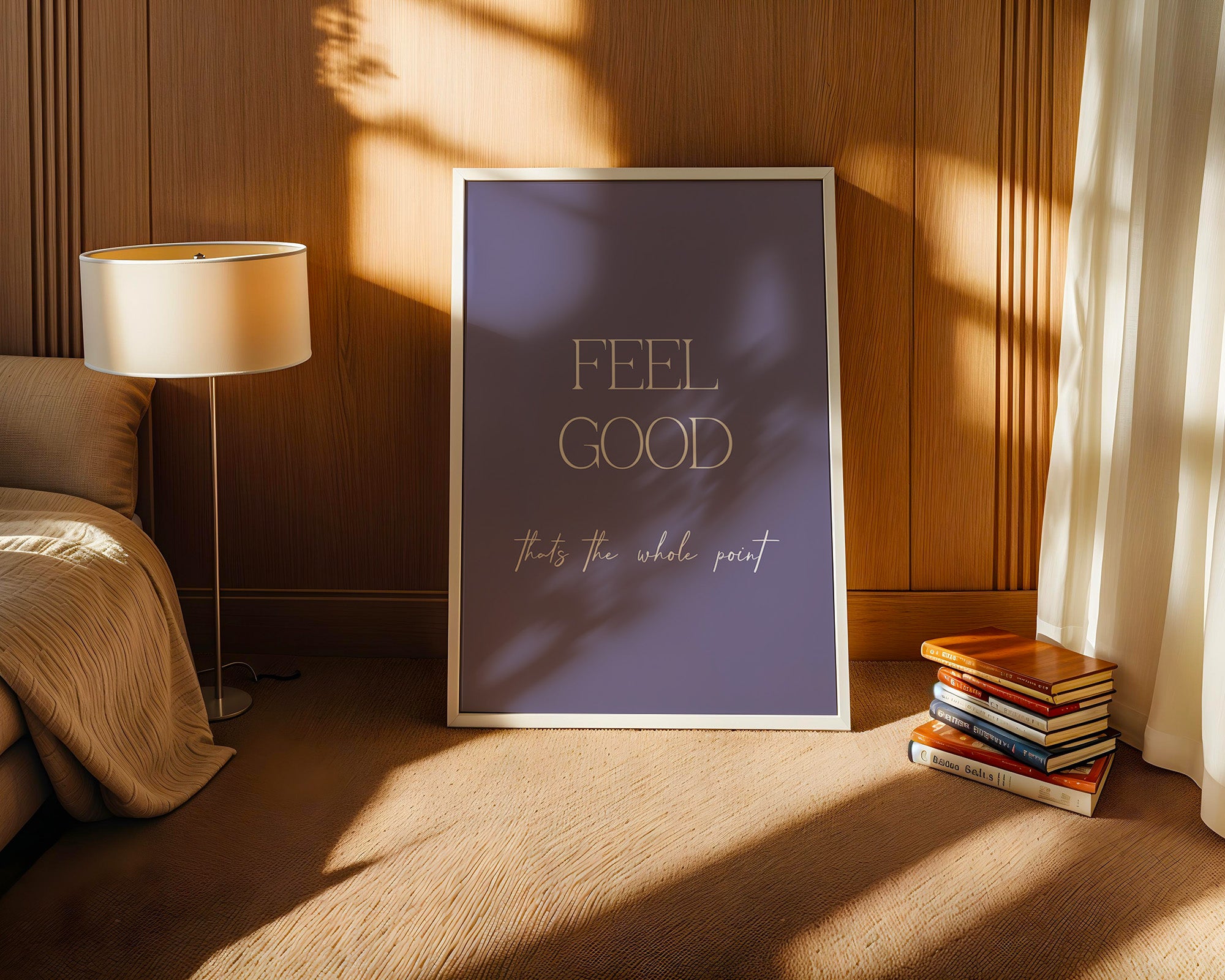 Feel Good Botschaft Lila