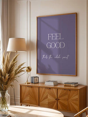 Feel Good Botschaft Lila