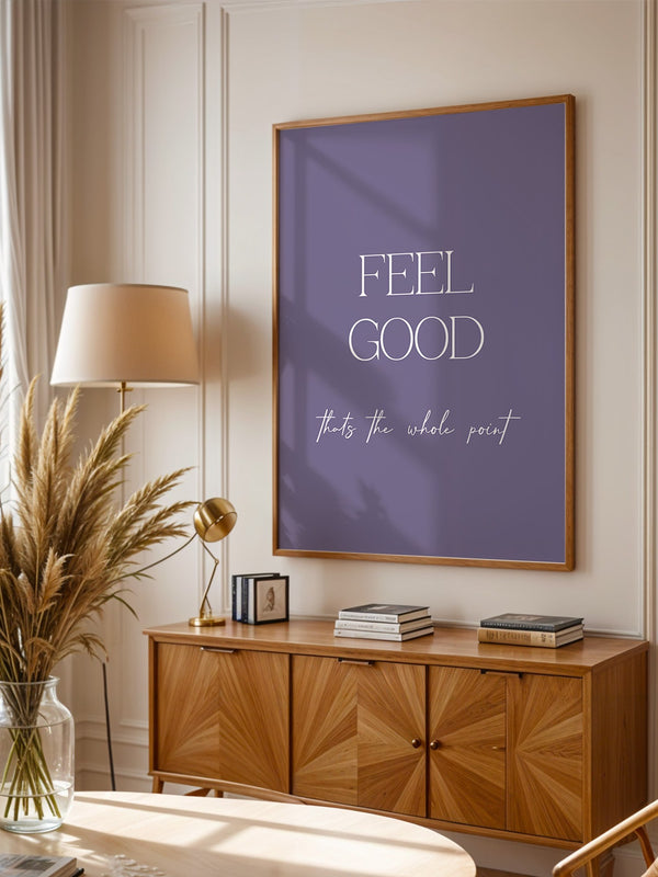Feel Good Botschaft Lila