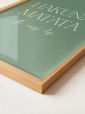 Hakuna Matata Minimalistisch Grün