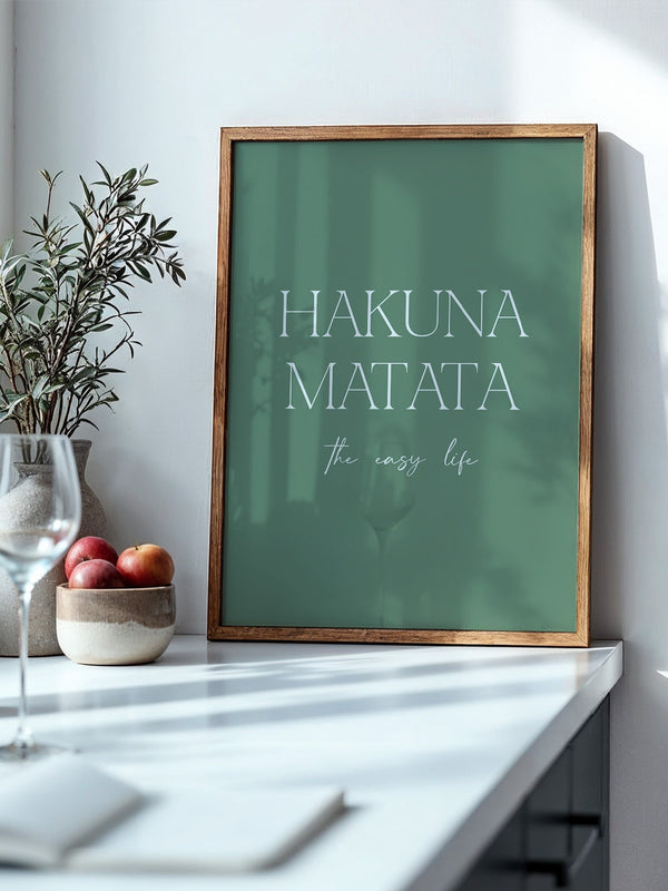 Hakuna Matata Minimalistisch Grün