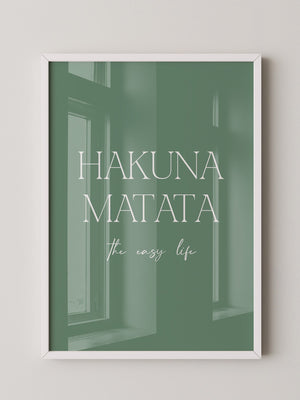 Hakuna Matata Minimalistisch Grün
