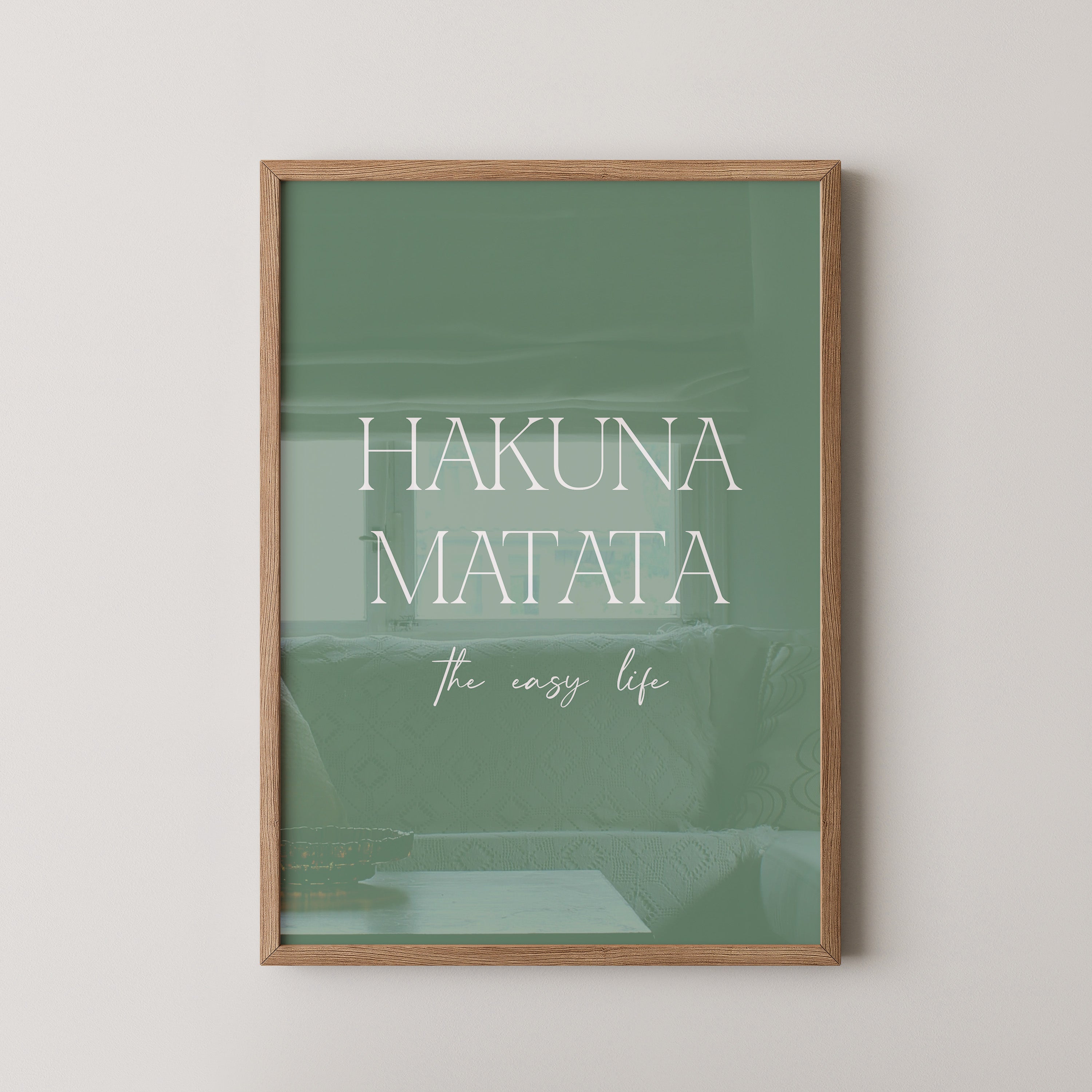 Hakuna Matata Minimalistisch Grün